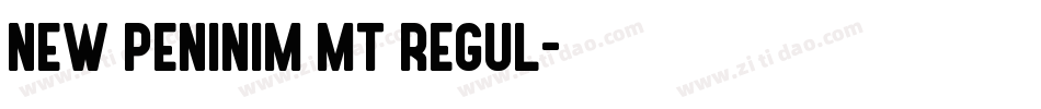 New Peninim MT regul字体转换